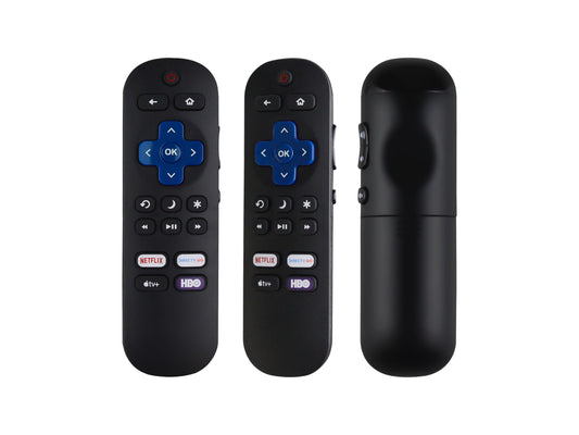 Control Remoto Compatible con Roku TV Hisense Atvio Sharp Sanyo TCL Polaroid Smart TV Netflix HBO Apple TV Directv Go, JVC, Philips