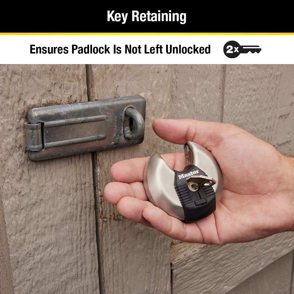 Candado de Disco Masterlock Acero 70 mm Paquete de 2 Keyed Alike