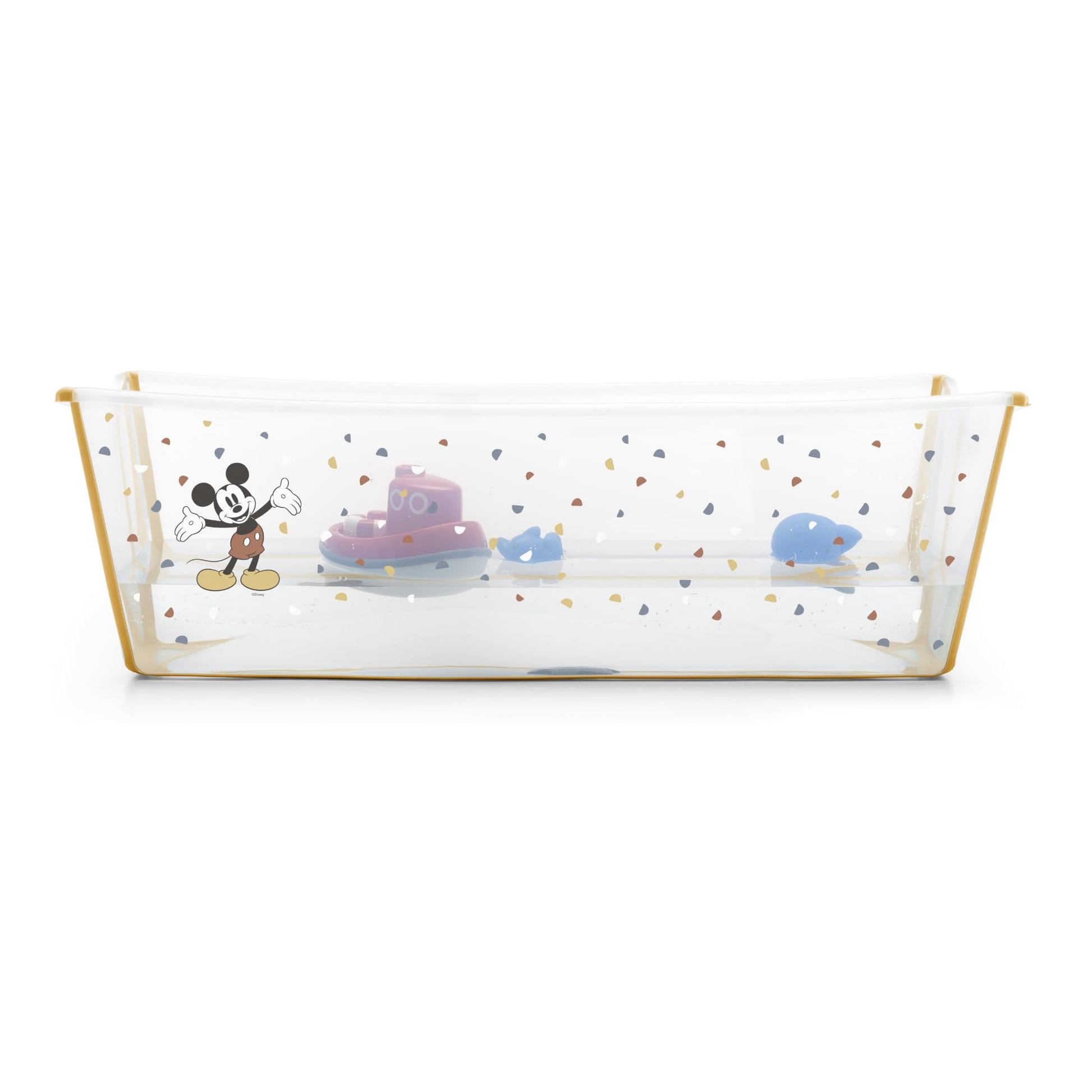 Bañera Stokke Flexi Bath XL, Mickey Celebration - Bañera plegable para bebé - Ligera, duradera y fácil de guardar - Práctica para usar en casa o de viaje - De o a 6 años