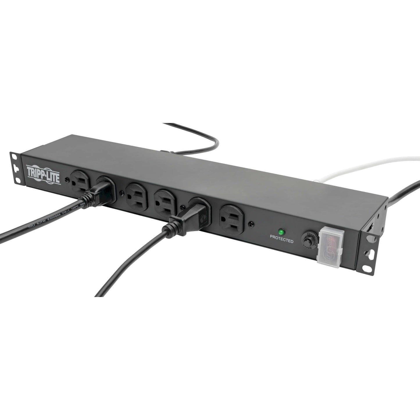 PDU de 14 Tomacorrientes Tripp Lite Negro con Supresor de Picos y Cable de 15ft para Rackmount de Nivel de Red