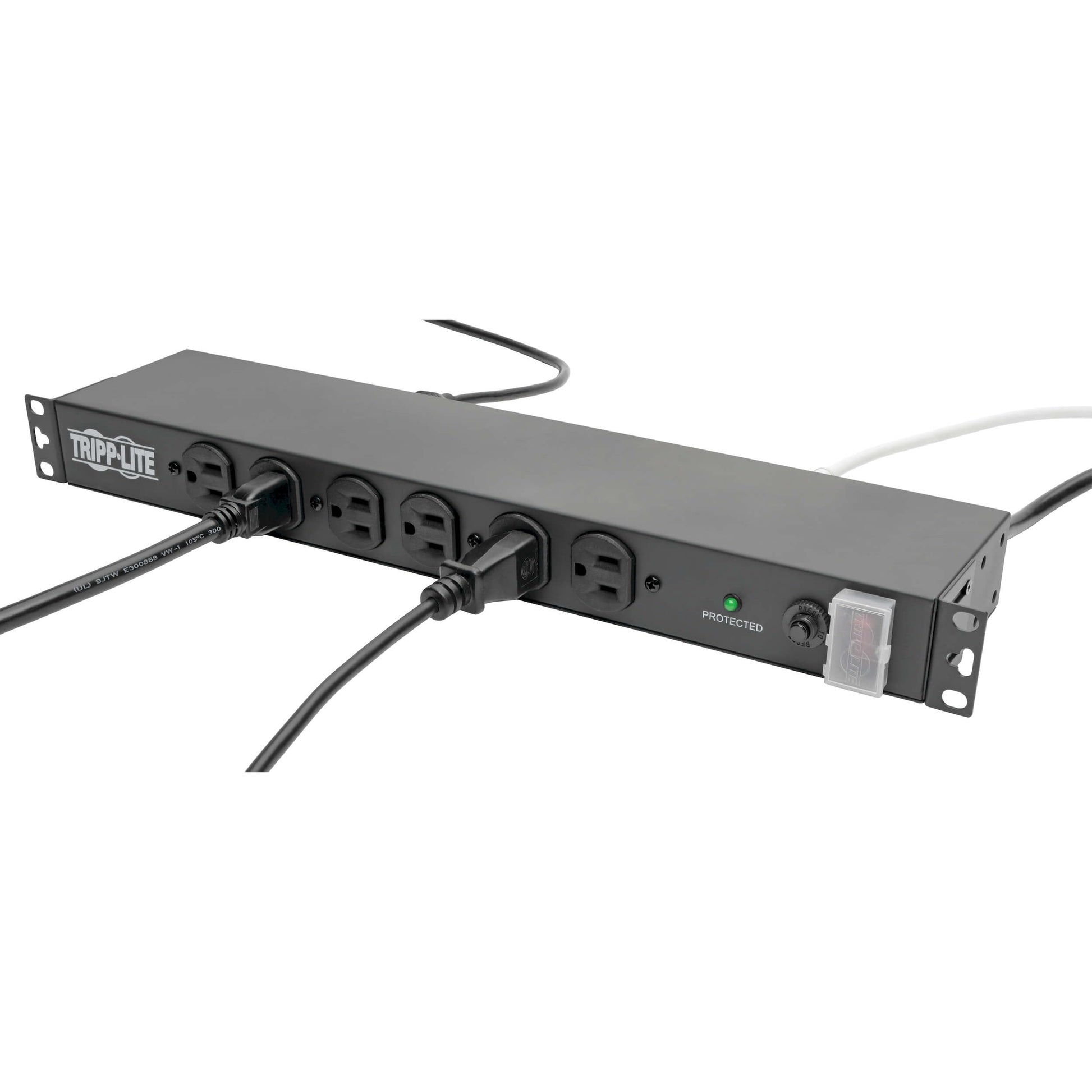 PDU de 14 Tomacorrientes Tripp Lite Negro con Supresor de Picos y Cable de 15ft para Rackmount de Nivel de Red