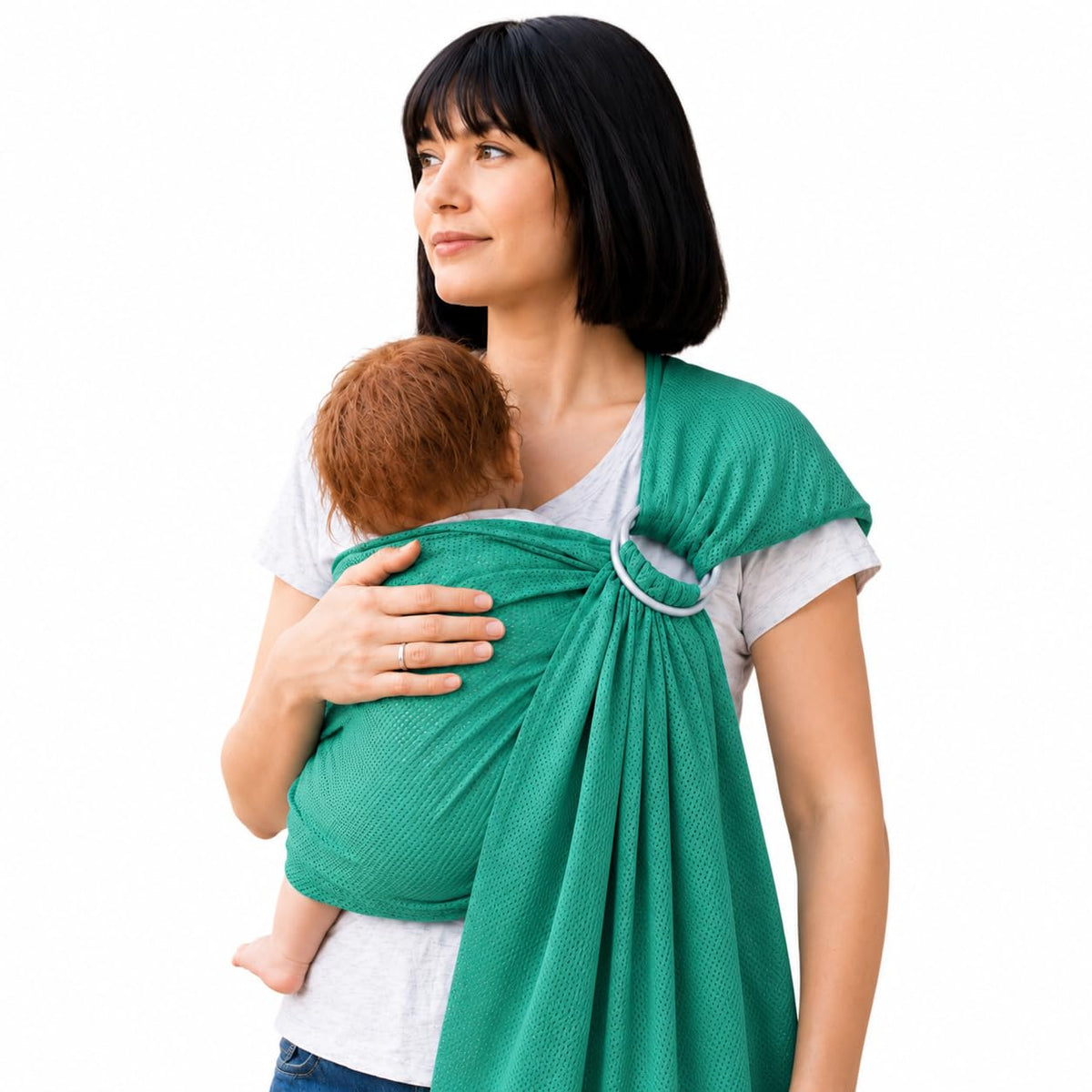 Vlokup - Portabebés de anillo de agua para bebé, malla ligera y transpirable para bebés, recién nacidos, niños y niños pequeños, perfecto para verano, natación, piscina, playa, ideal para papá