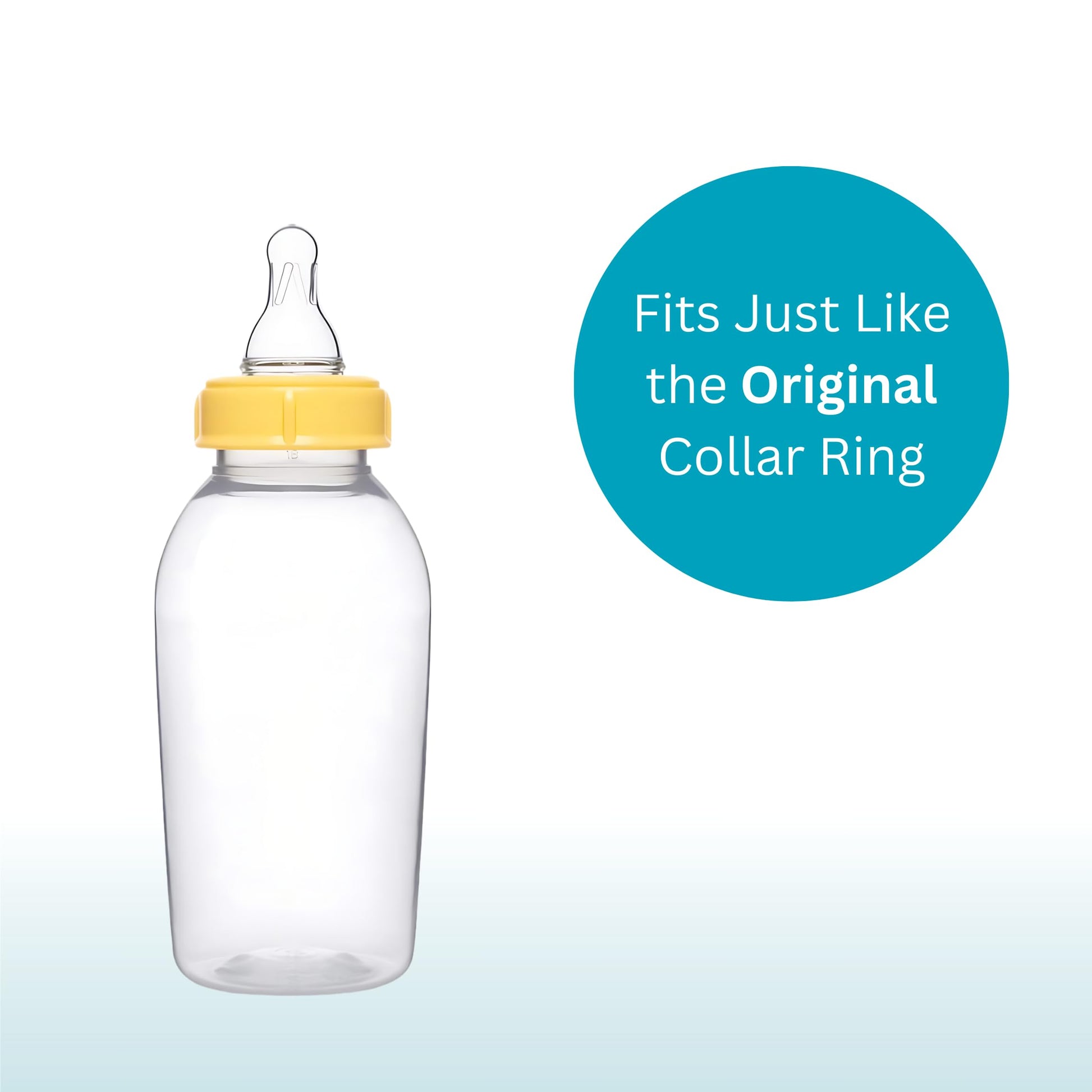 Anillos de Repuesto Medela Transparente Compatibles con Botellas de Plástico y Vidrio