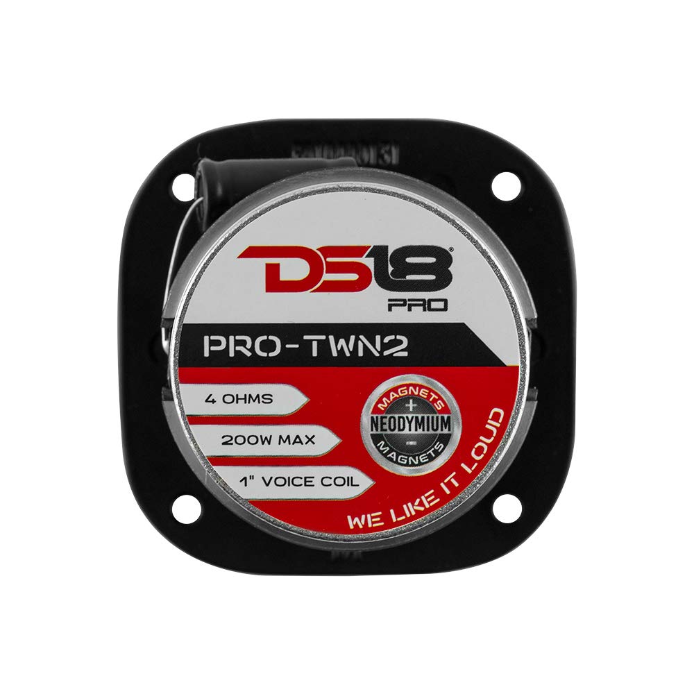 DS18 Pro-TWN2 Driver híbrido de neodimio de Alta compresión de 3 Pulgadas, Altavoz de Agudos Super Bullet de 200 vatios, 1 Pulgada fenólico de 4 ohmios Vc, 1 Altavoz
