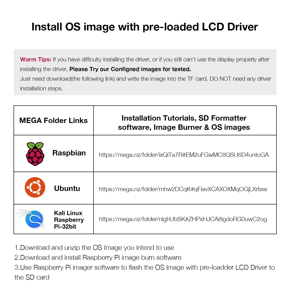 Hosyond - visualización táctil TFT LCD SPI de 3.5 pulgadas de 480 x 320 para Raspberry Pi A, B, A+, B+, 2B, 3B, 3B +, 4B, 5