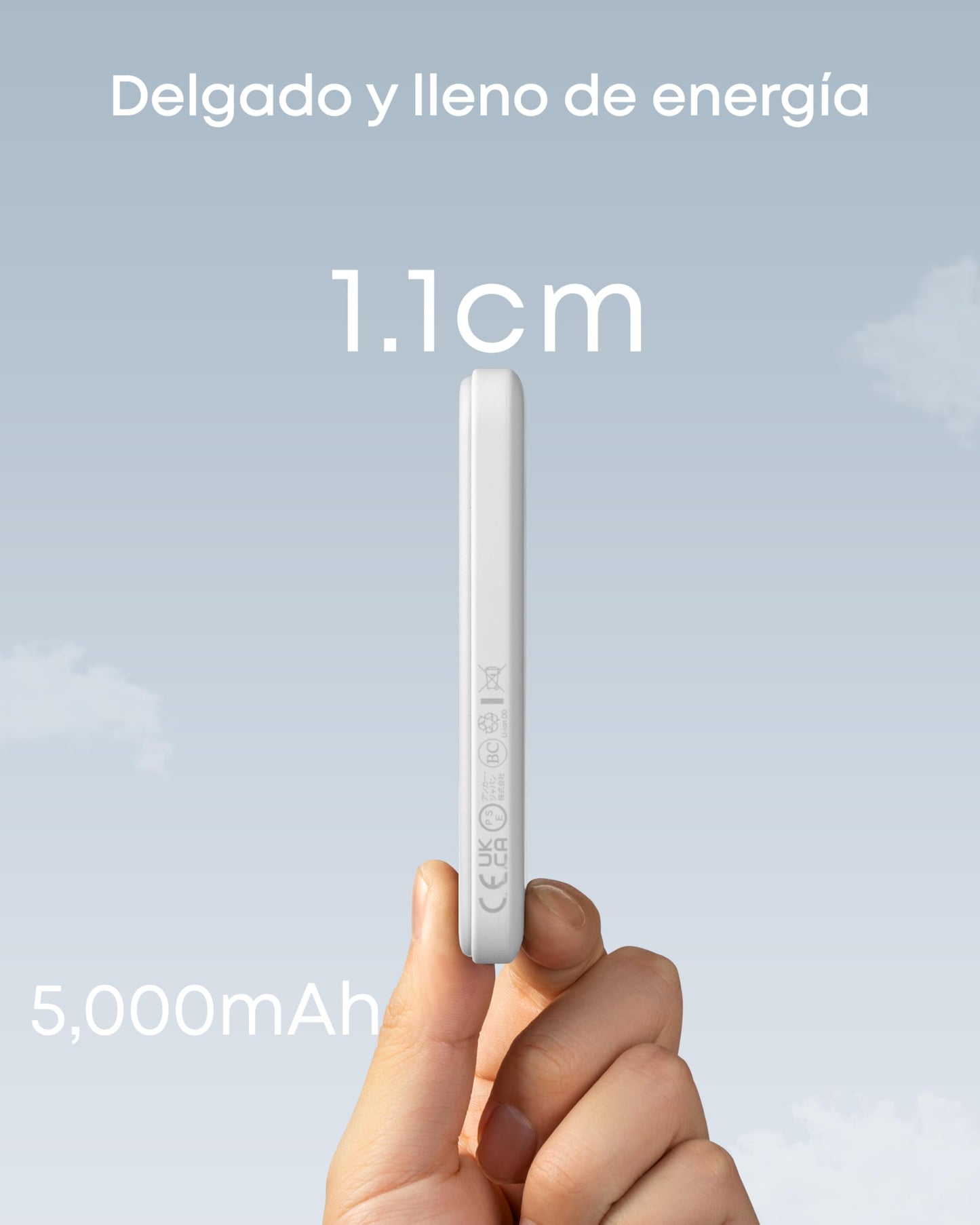 Cargador Portátil Anker 621 Magnético con Power Bank Inalámbrico de 5000 mAh Compatible MagSafe para iPhone 12/13/14/15/16