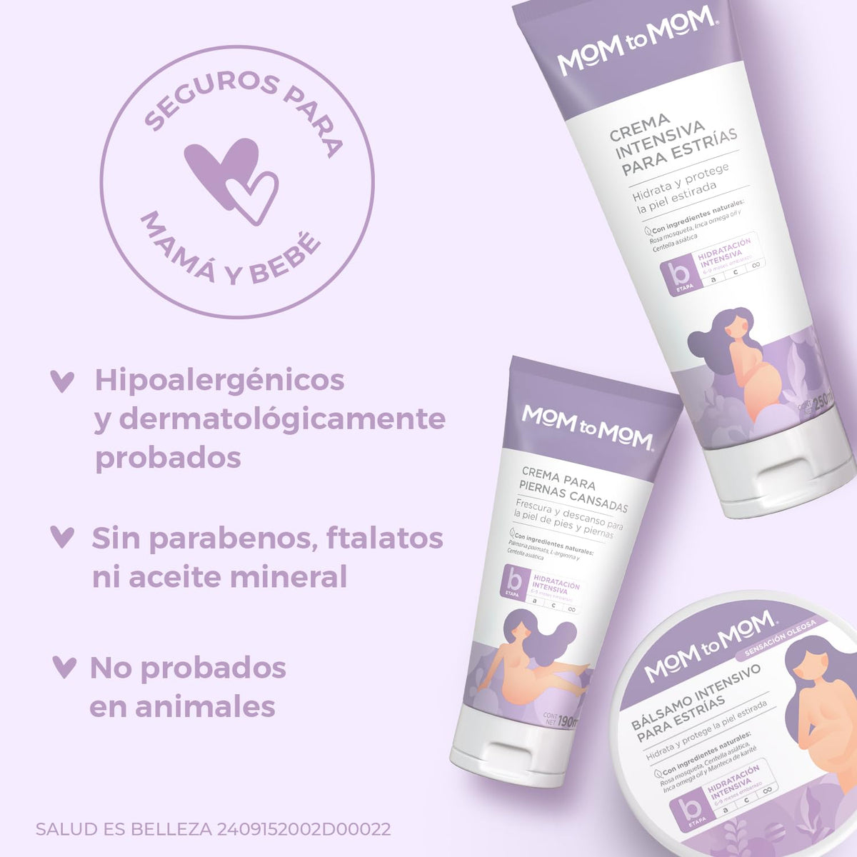 MOM to MOM Kit ETAPA b + Bálsamo Cuidados Intensivos en el Embarazo