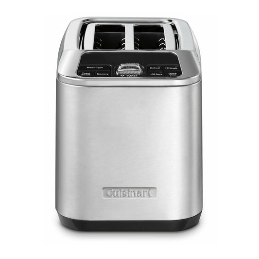 Cuisinart CPT-520 tostador motorizada de 2 rebanadas, acero inoxidable/negro