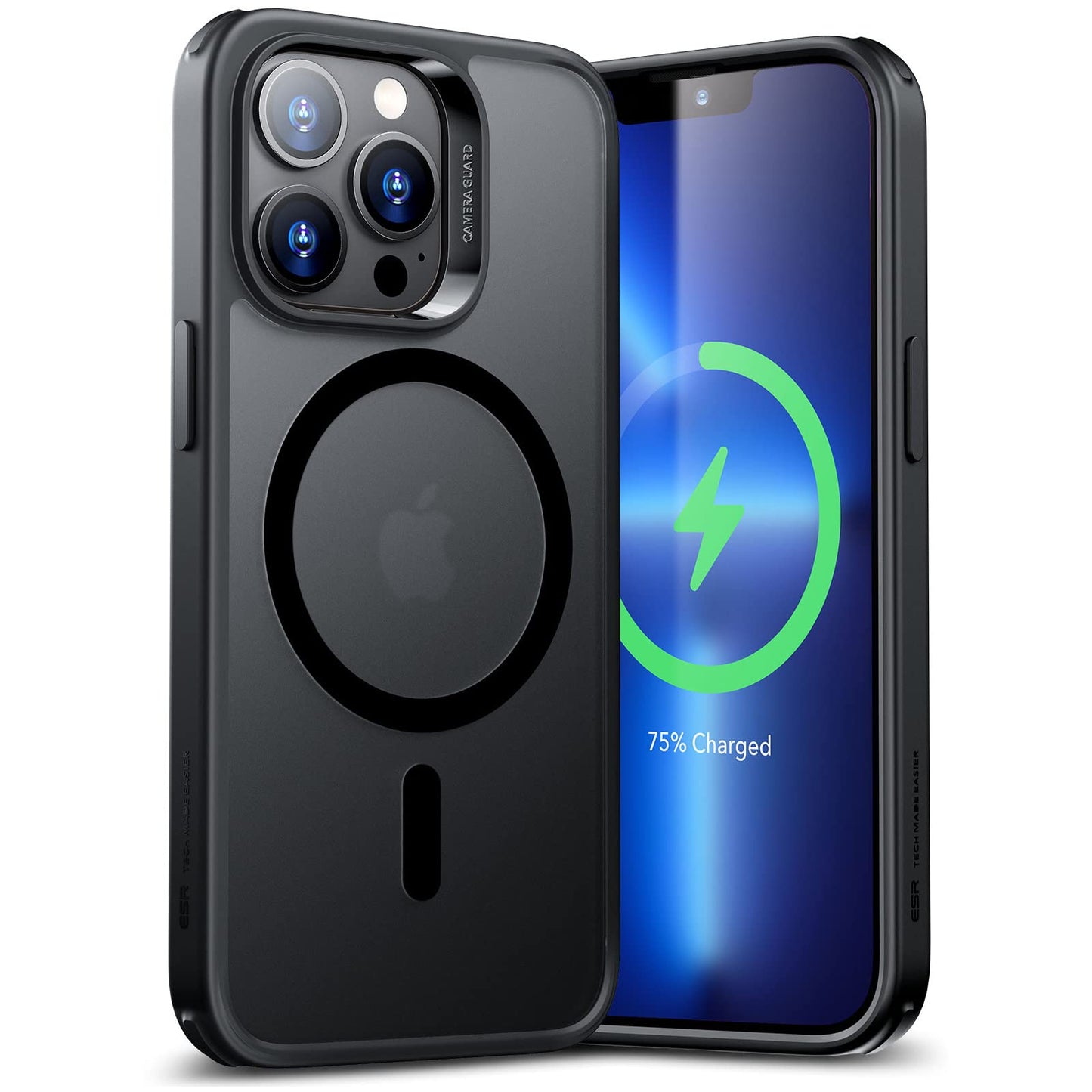 Funda Híbrida ESR iPhone 13 Pro Transparente Compatible MagSafe y Carga Inalámbrica con HaloLock Protección Reforzada para Caídas