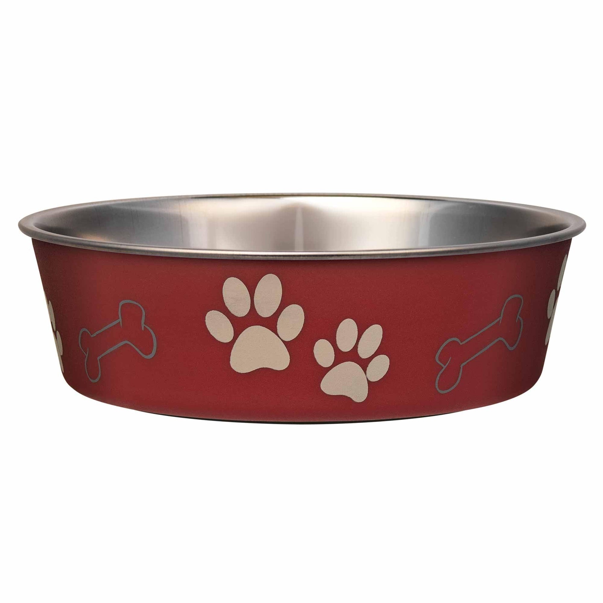 Loving Pets Bella Bowl Dog Bowl, Large, 1.5 Litre, Merlot
