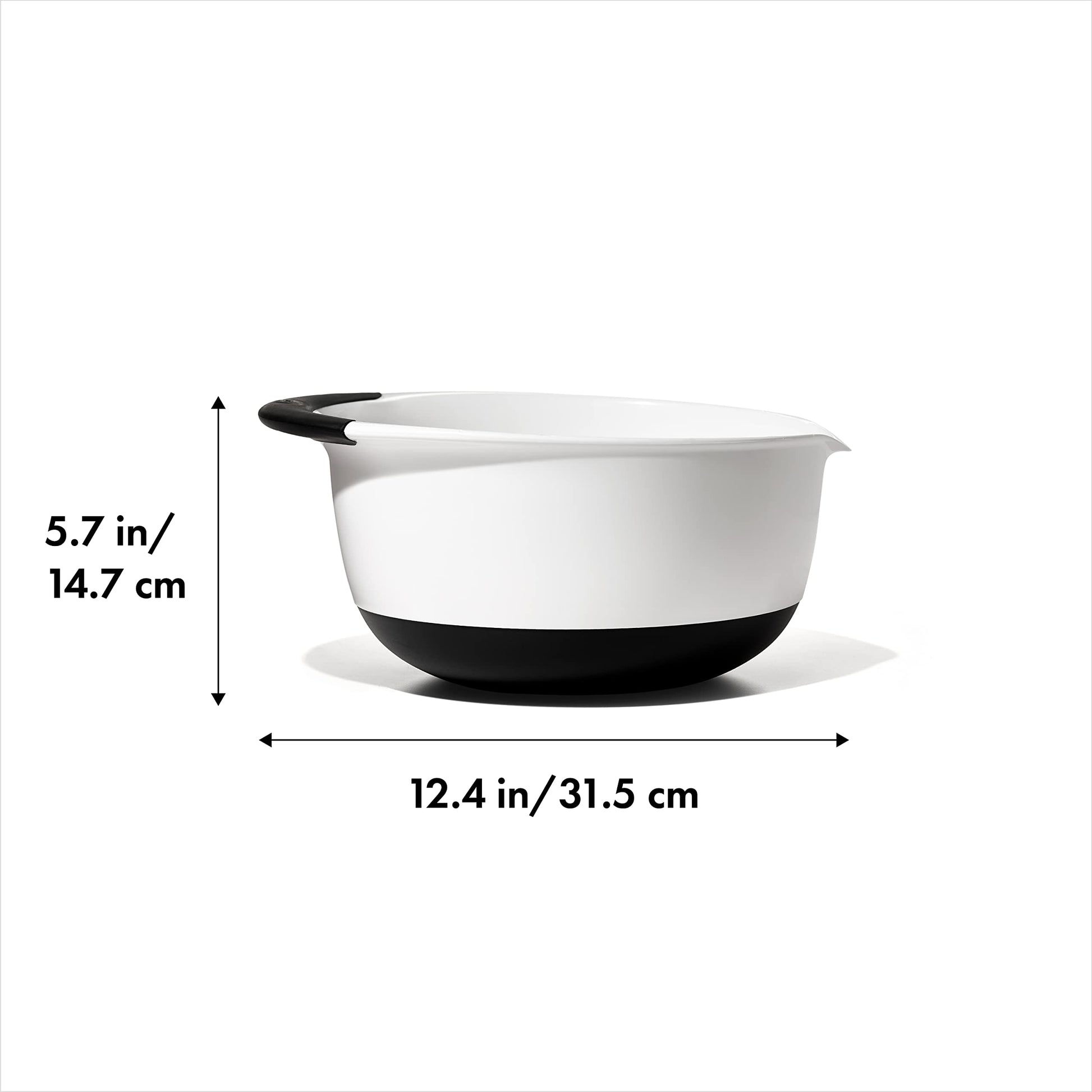 Tazón Plástico y Silicón Oxo Multicolor 4.731 Litros