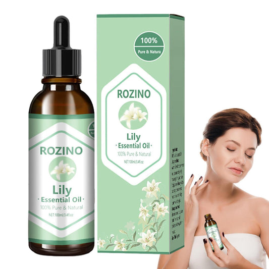 JMEDIC Aceites Esenciales para la Piel | Aceite Esencial de Lirio Natural para la Piel - Aceite de Masaje Corporal Seguro para la Piel hidratante para Estiramiento de la Piel de 100ml