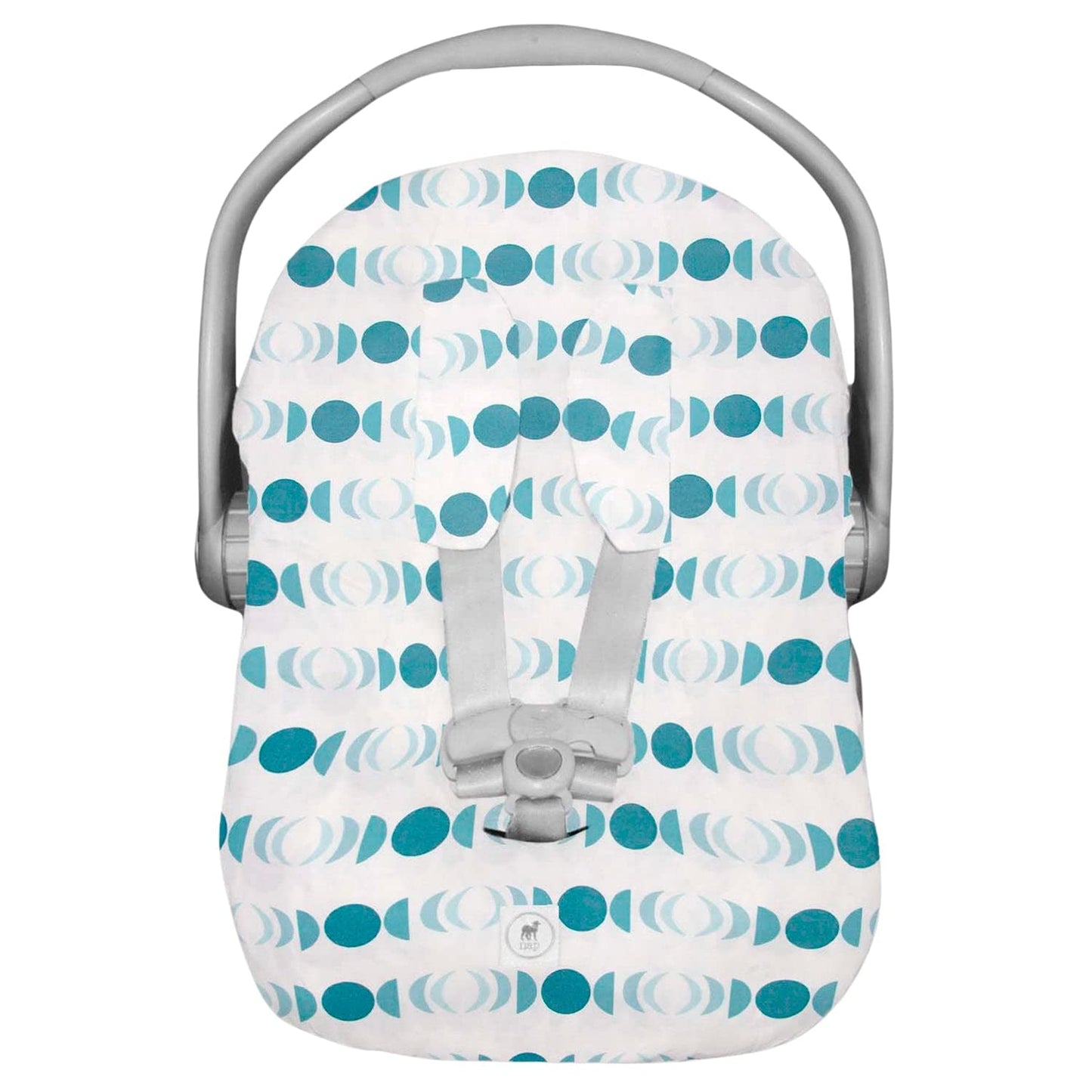 Funda para Porta Bebé Nap Baby Lunares 100% Algodón Hipoalergénica con Resorte Ajustable