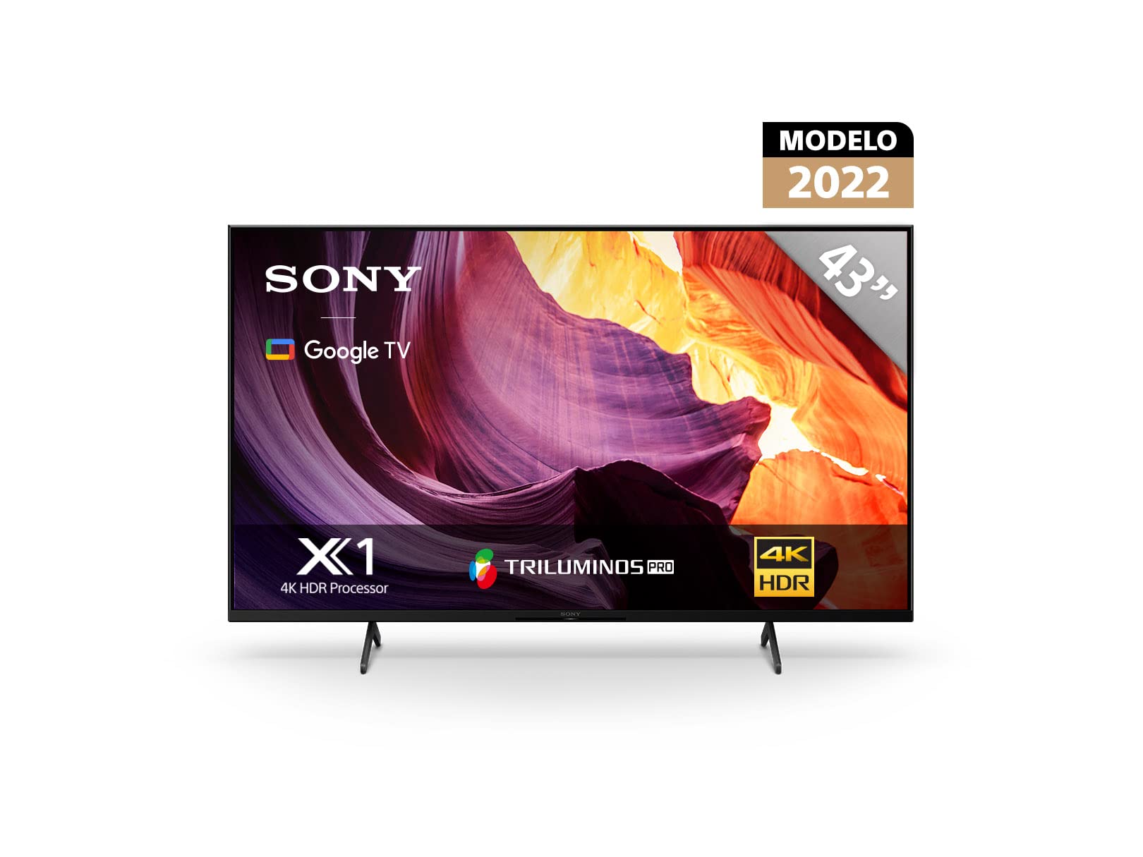 Pantalla LED Sony X80K 43 Pulgadas 4K UHD Smart Google TV Modelo 2022