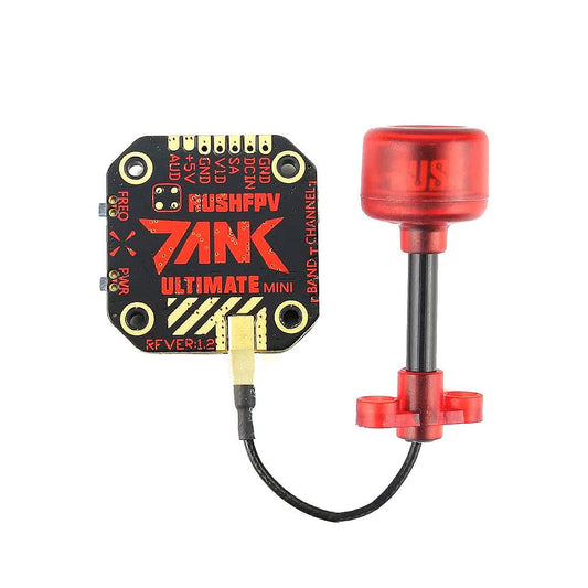 Transmisor de Vídeo SoloGood Rush Tank 5.8GHz 48CH Mini PIT para Drone de Carreras FPV con Antena Rush Cherry RHCP