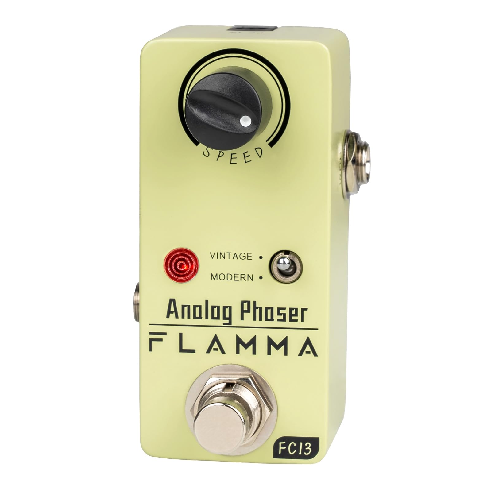 Pedal de Guitarra FLAMMA FC13 con Efectos de Phaser Analógico y True Bypass