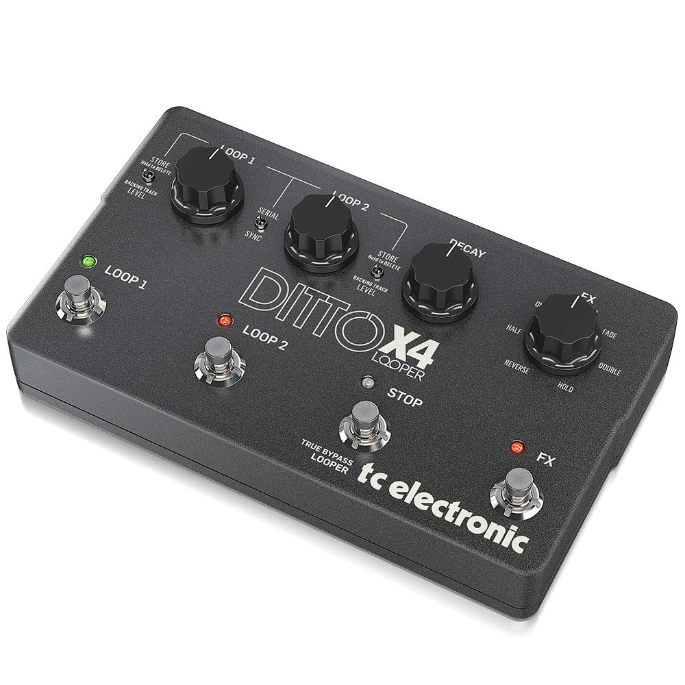 Pedal de Efectos Ditto X4 Looper de TC Electronic para Guitarra