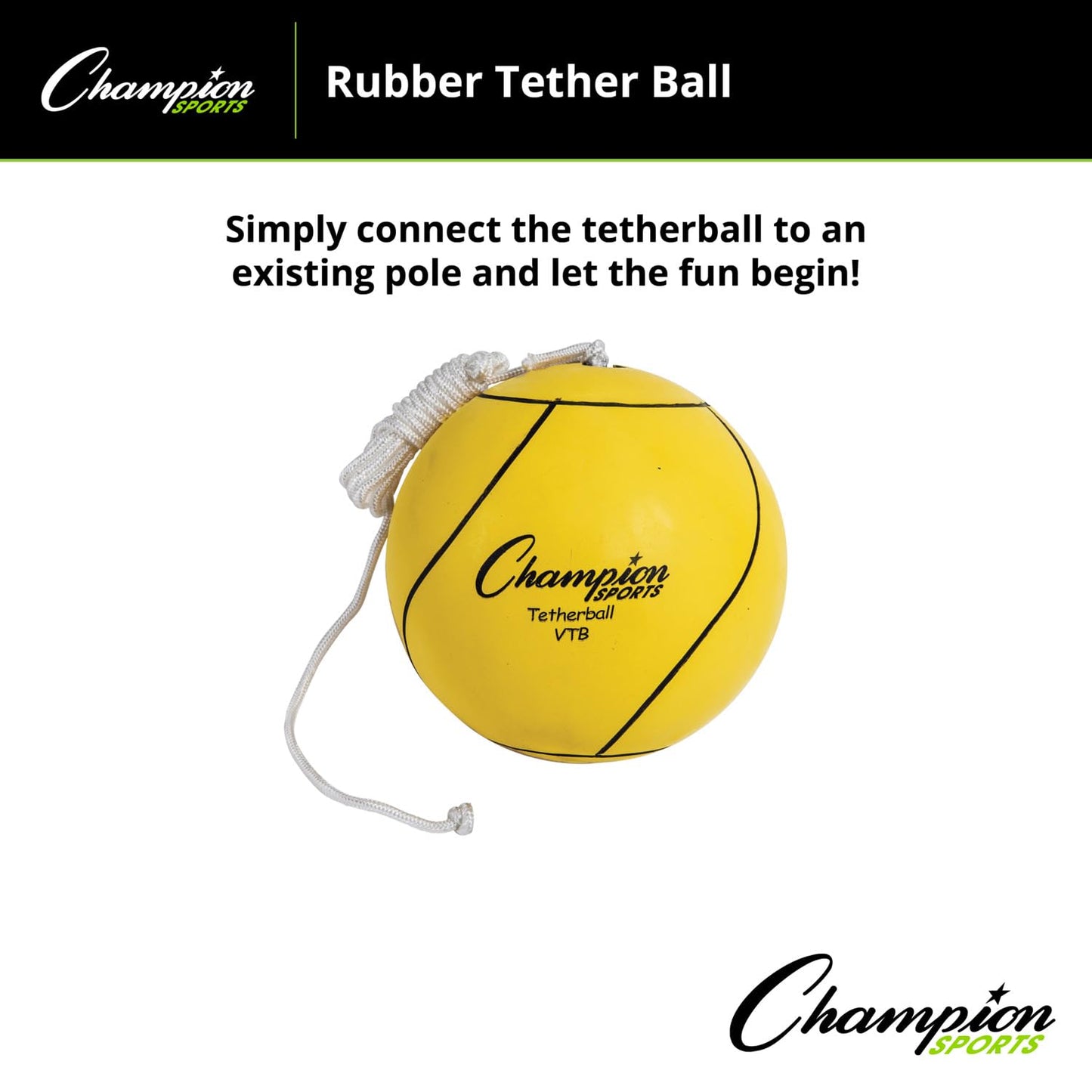 Champion Sports Bola de Amarre Amarilla óptica