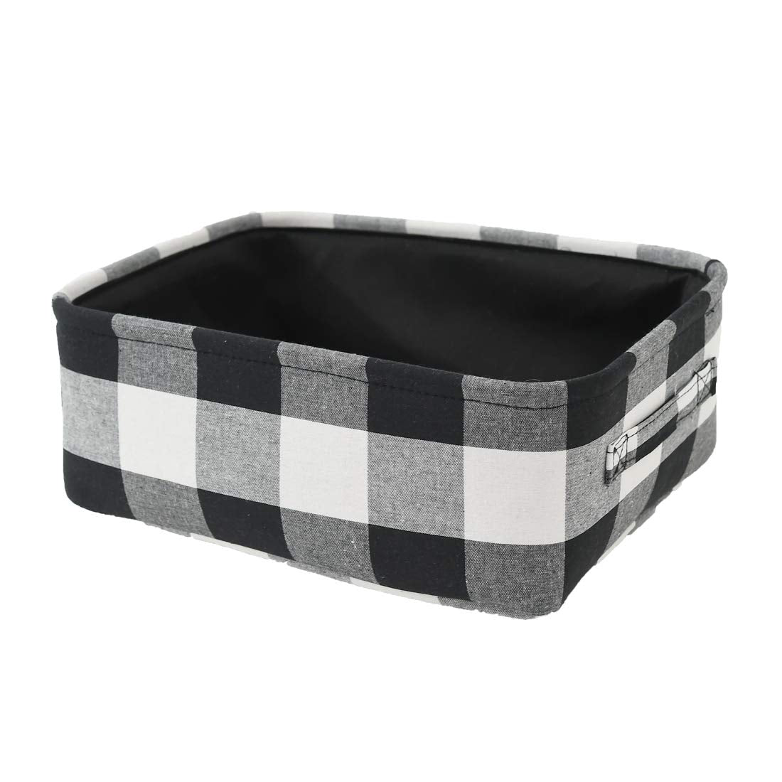 INough - Cestas de Navidad vacías para regalos de Navidad, cesta de regalo baja, bolsas plegables de regalo de Navidad, cubos de almacenamiento de juguetes a cuadros para niños, bebé, oficina