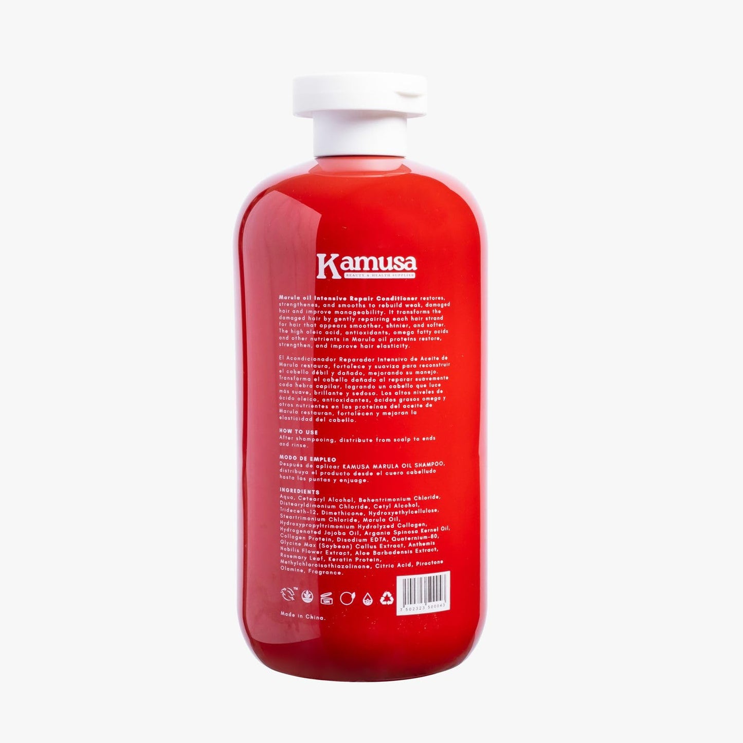 Kamusa Acondicionador de Marula Sin Sulfatos ni Parabenos, Reparador 500ml