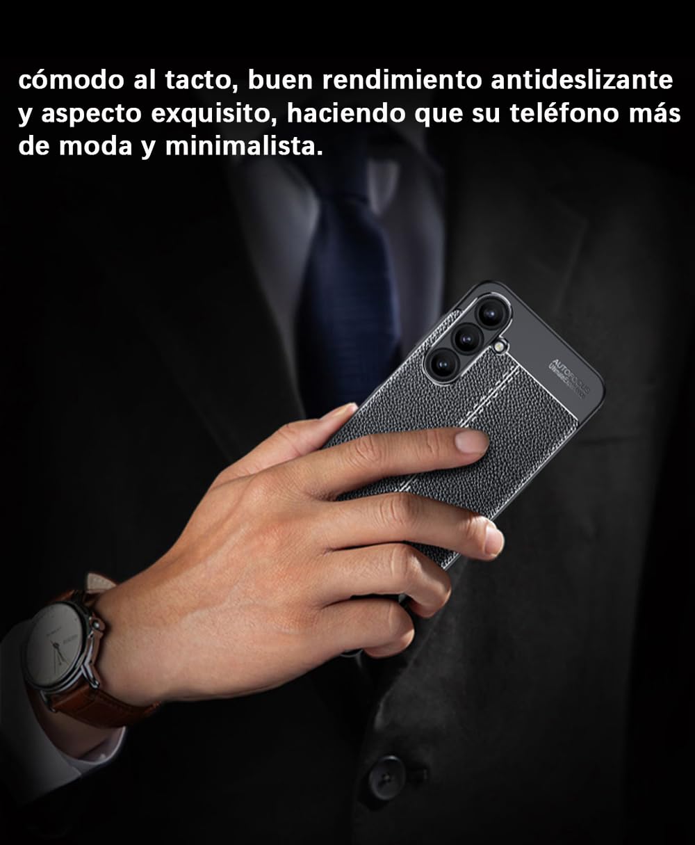 DABUNA Funda para Samsung Galaxy A16 5G Case Uso Rudo Protector de Cámara Duradero Suave Antihuellas Protector Cover (Negro)