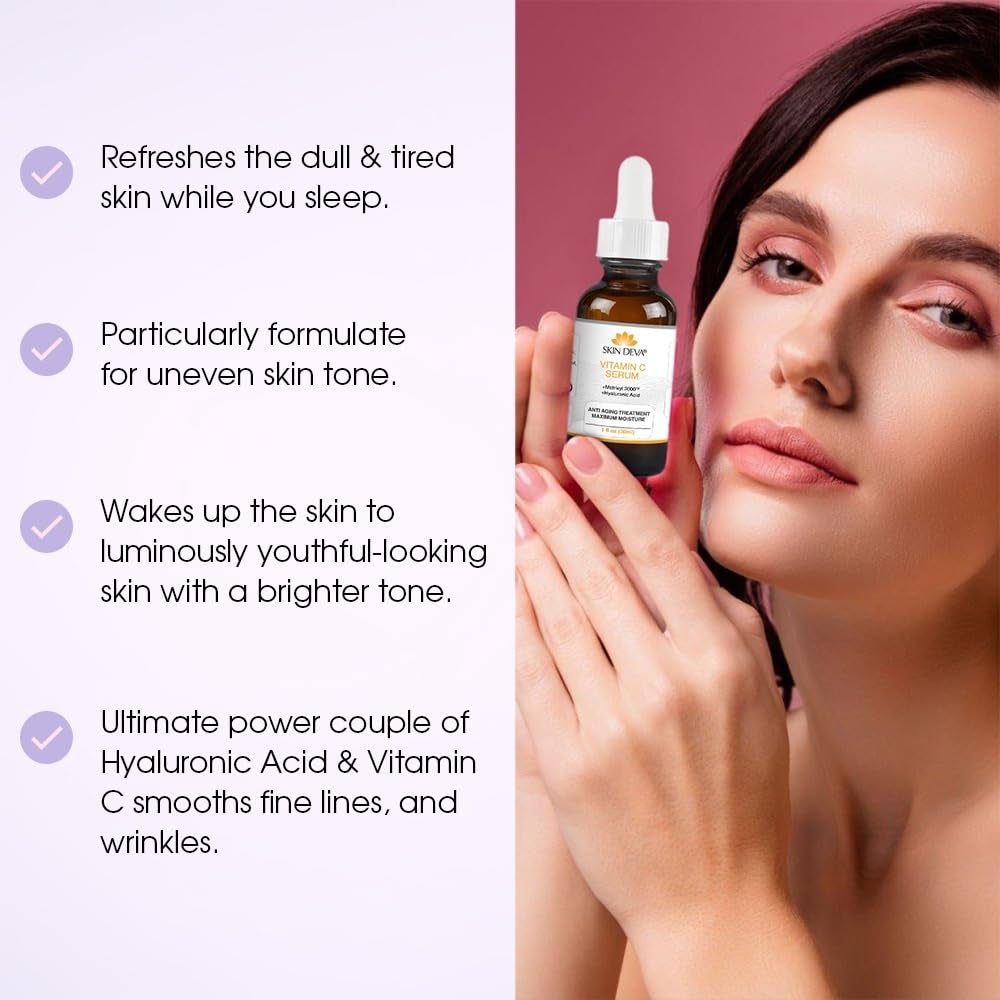 Hyaluronic Acid with Vitamin C - For all types of skin - Best serum for Face 1 oz