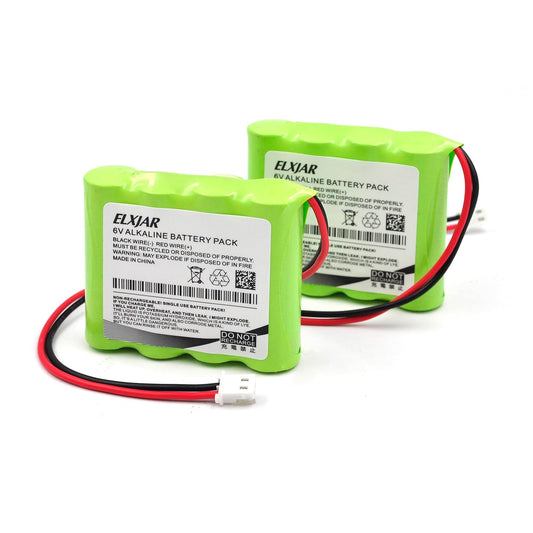 Coonyard - Batería alcalina de 6 V, 2700 mAh, repuesto no recargable para dispensador de desinfectante de manos PurelI ES8, L91VP-F4C, GPRHORW01018