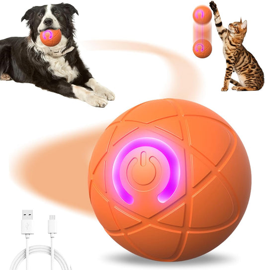 Pelota de Juguete Inteligente ZHEYU Naranja Recargable para Perro