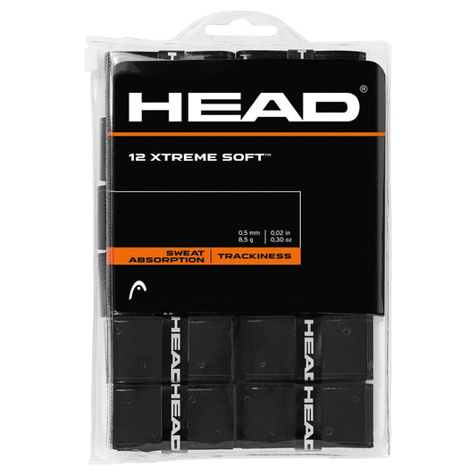 HEAD Xtreme Soft Overgrip Negro, Paquete de 12