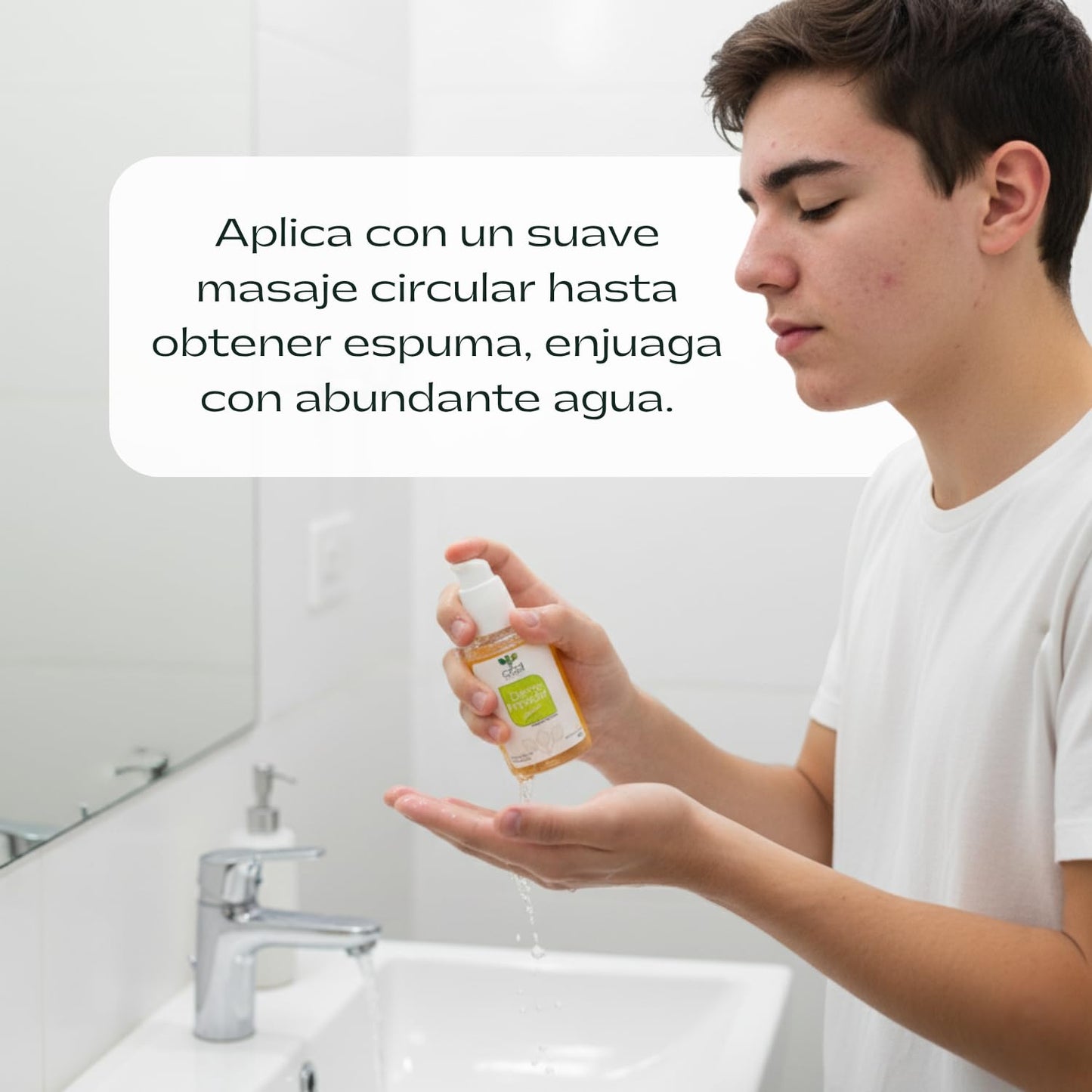 Cical Organic Dermolimpiador Antiacné, Gel Limpiador Facial con Tepezcohuite, Hamamelis y Cola de Caballo, Limpieza Profunda, 100g