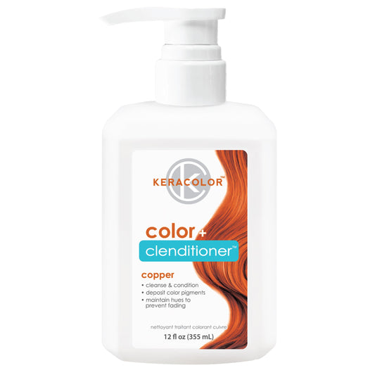 KERACOLOR - Cleanditioner Color Plus, cobre, 12 onzas