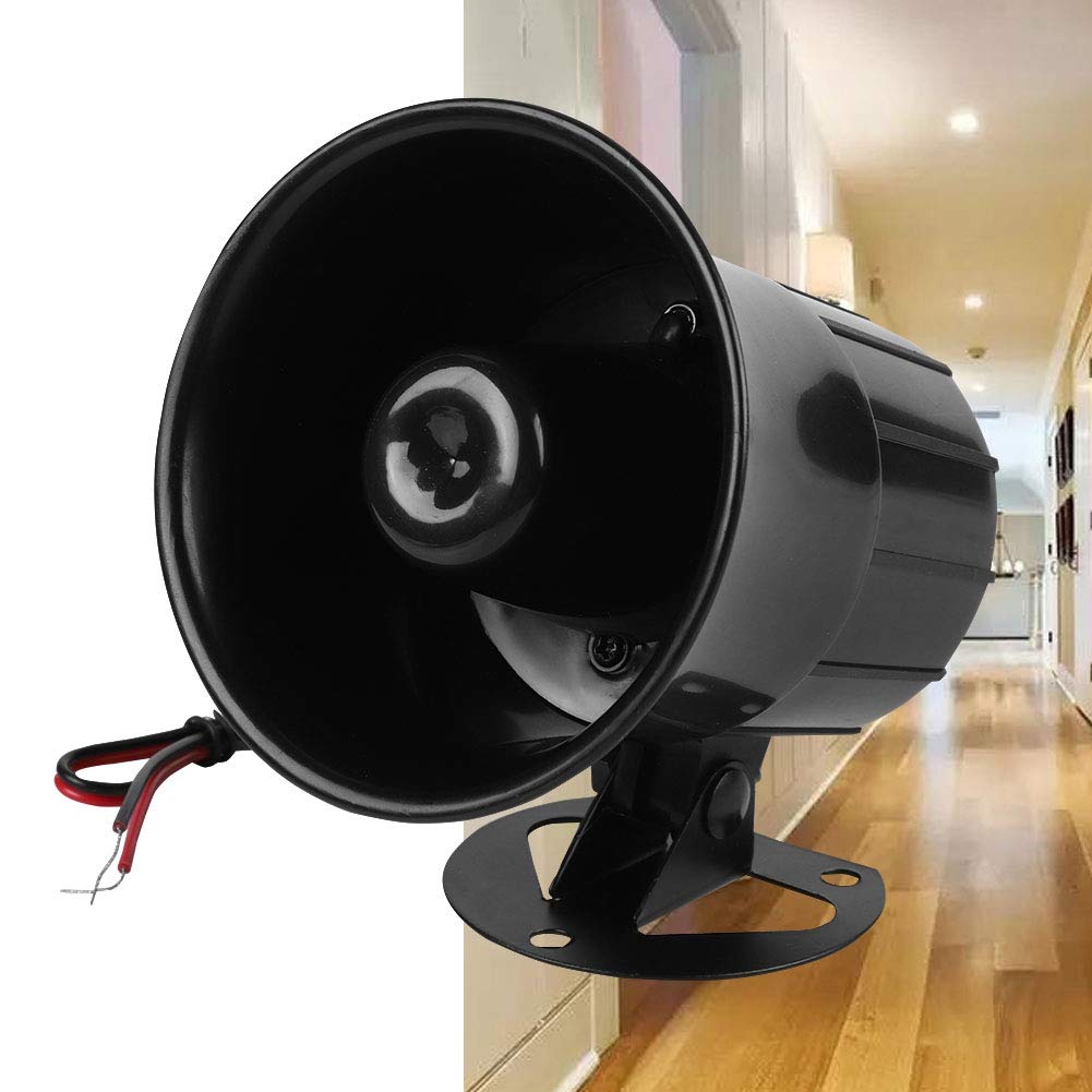 Sirena de Alarma 110 dB con Cable DC 12V para Protección de Seguridad en Hogar y Aire Libre