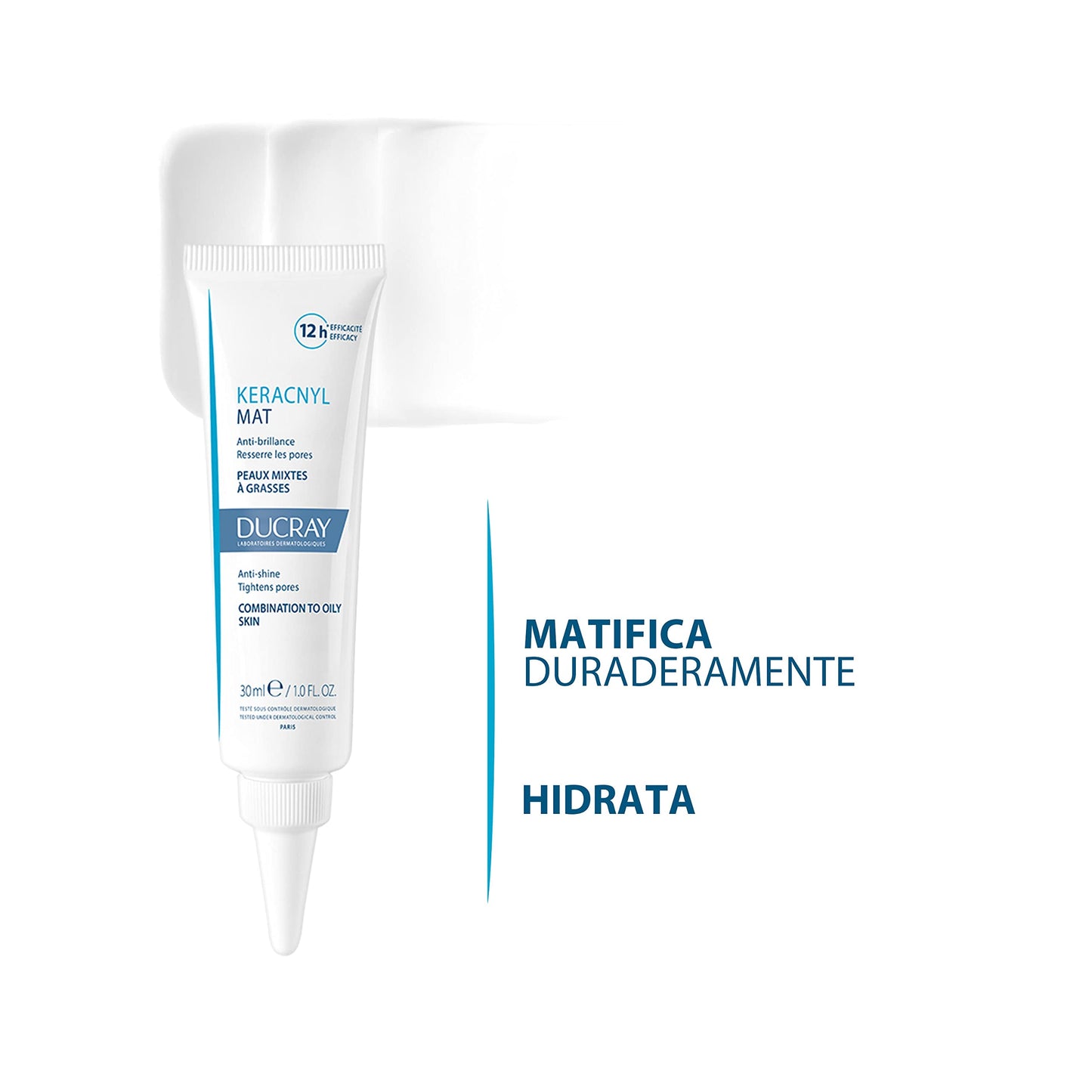 Ducray Keracnyl Mat, Crema Matificante, Piel Grasa, 30ml