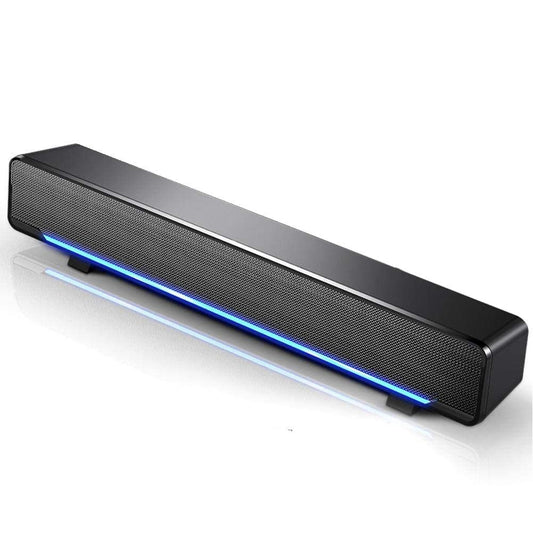 Barra de Sonido Pomya Negro Sonido Envolvente Estéreo para PC y Celulares