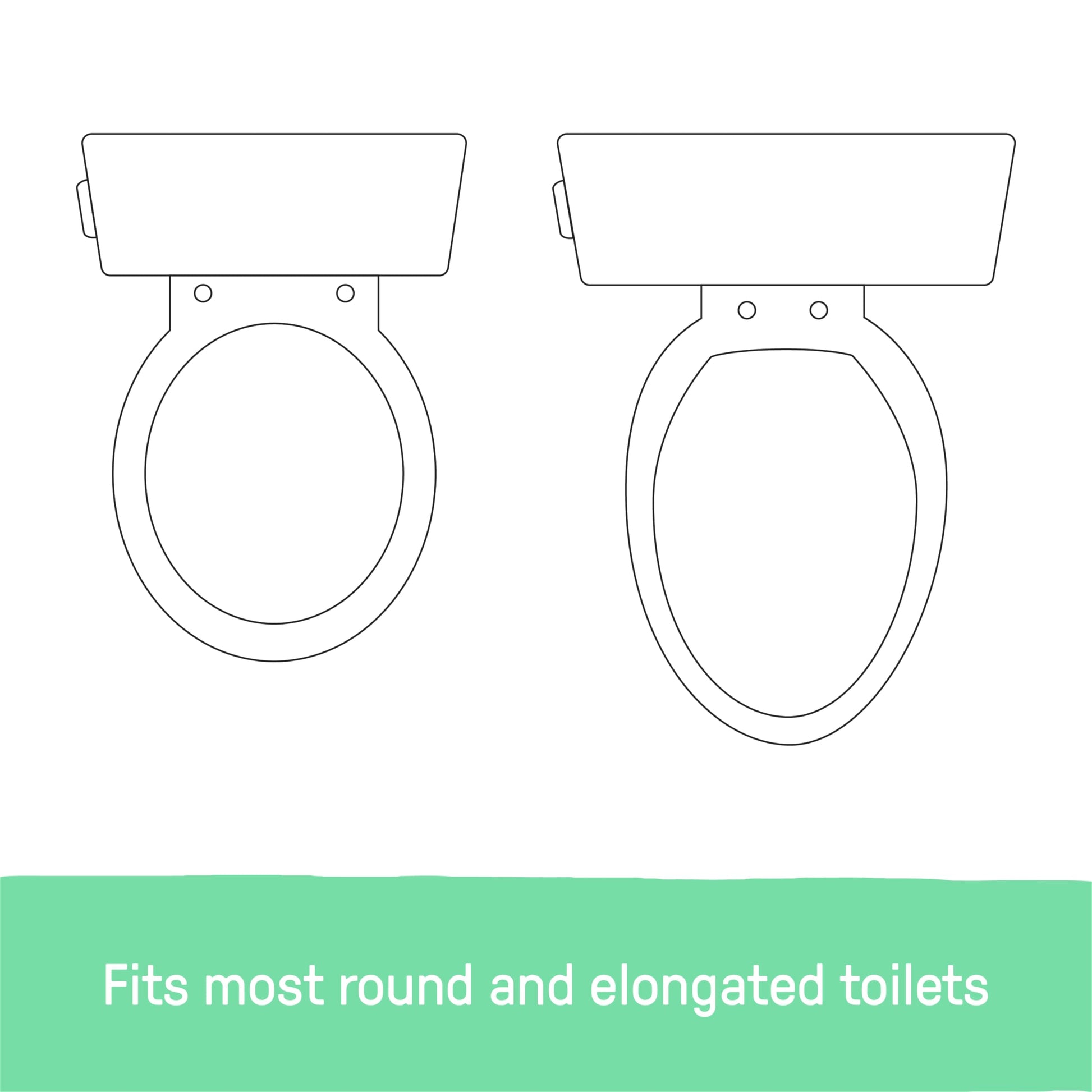 Ingenuity: ity by Ingenuity - Asiento para ir al baño, 2 unidades, color blanco, fácil de instalar y quitar, asiento de entrenamiento para ir al baño que se fija al asiento de inodoro de adultos