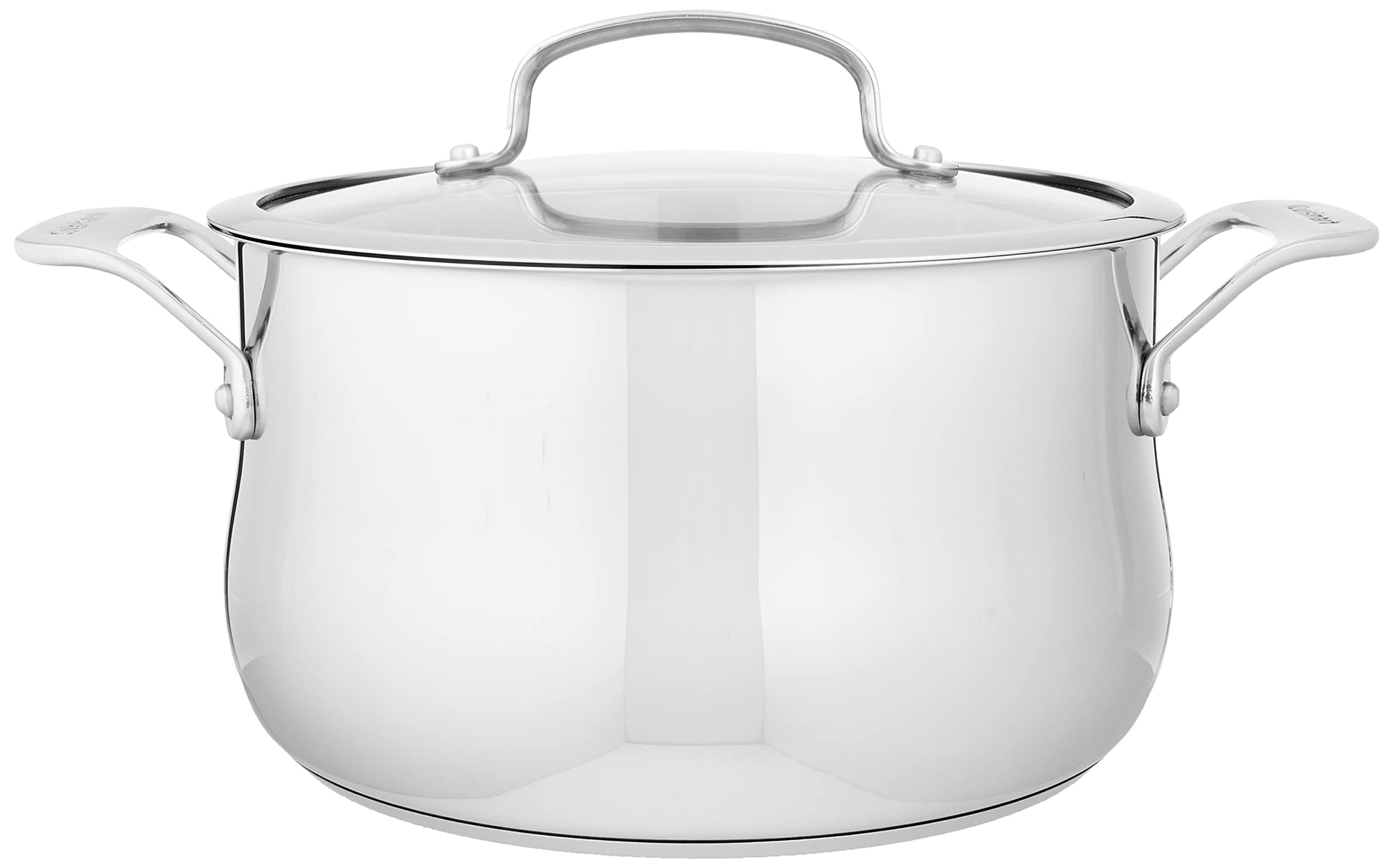 Cuisinart 419-14 Contour Olla de acero inoxidable, varios tamaños y estilos, Horno holandés, Plateado, 4.73 l, 1