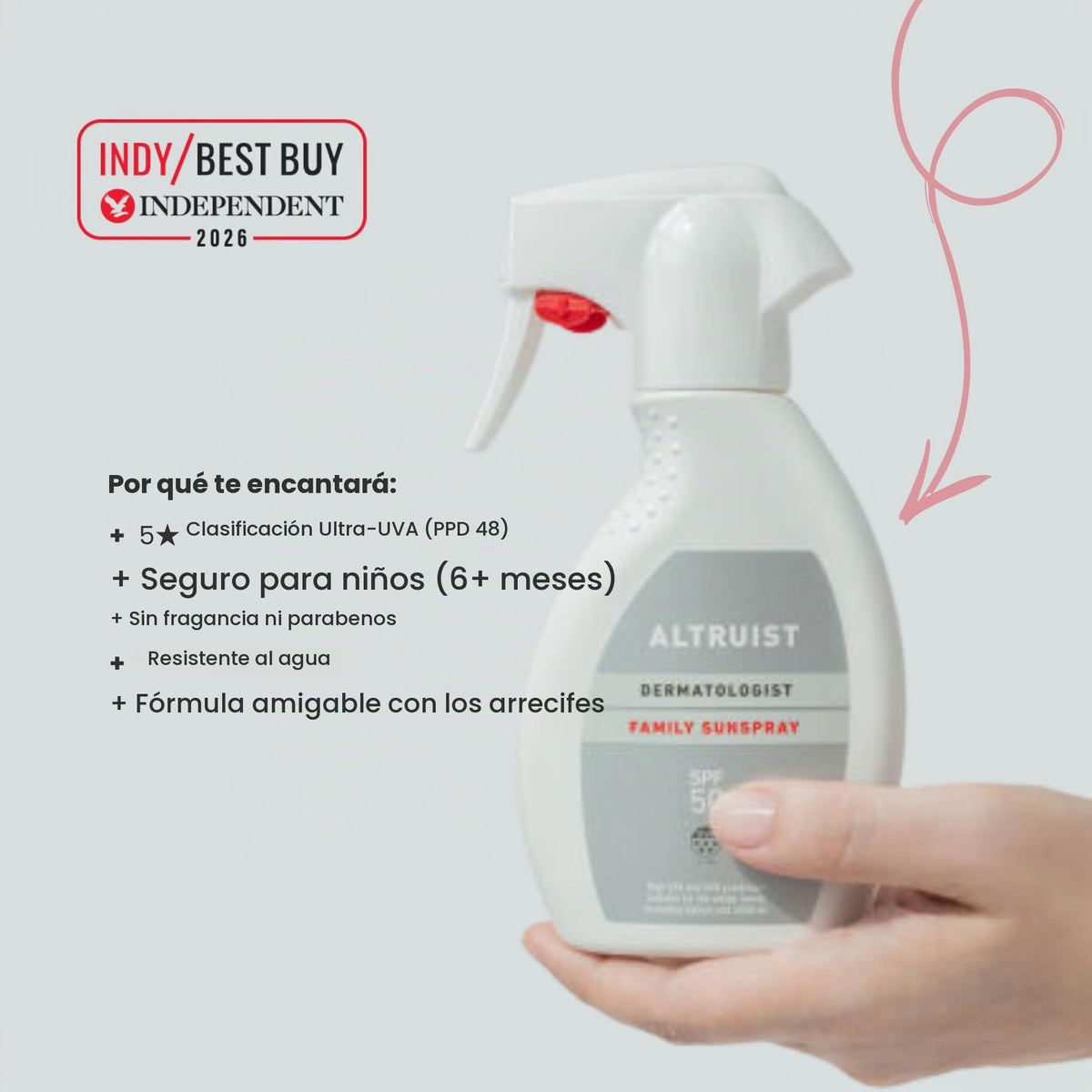 Sunspray Familiar Altruist SPF50 Amplio Espectro Resistente al Agua