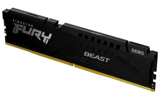 Memoria Gamer DDR5 Kingston Fury Beast Negro 16GB 5600MT/s Intel XMP