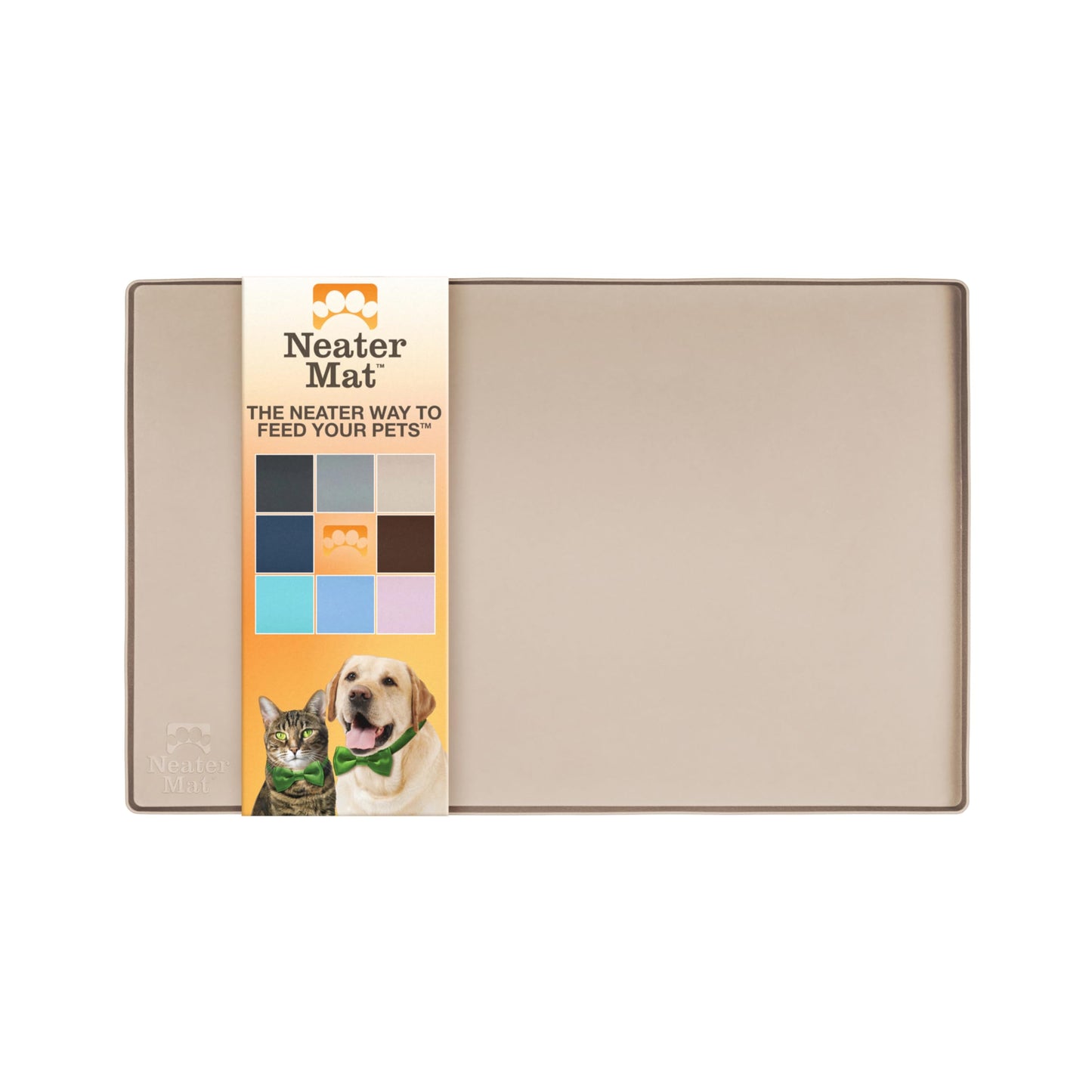 Tapete de Silicona Impermeable Neater Pet Brands Capuchino para Cuencos de Mascotas