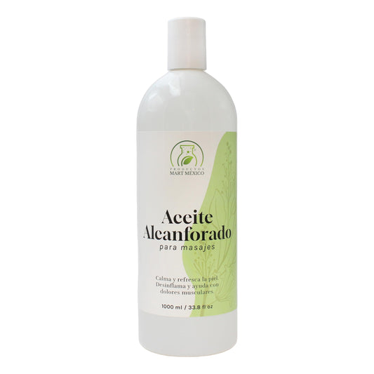 Aceite Alcanforado Productos Mart México 1 Litro Para Masajes