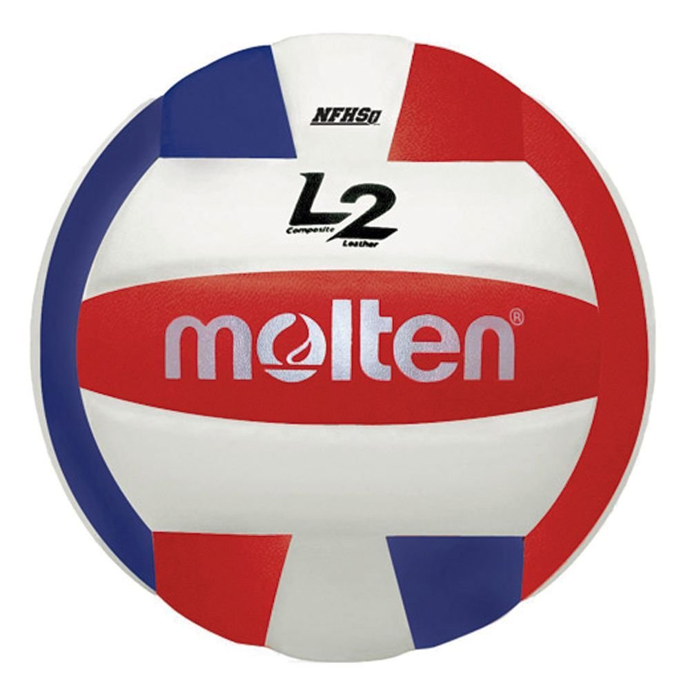 Balón de Voleibol Molten Premium Rojo Blanco Azul de Competencia Medida Oficial