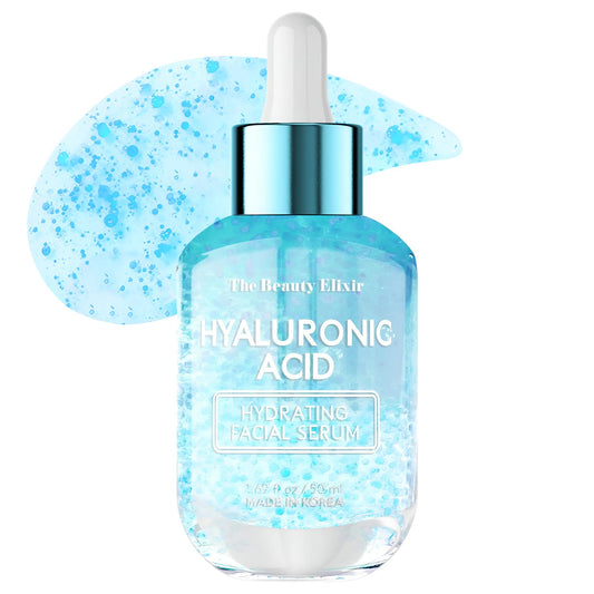 The Beauty Elixir Suero De Ácido Hialurónico Beauty Elixir Para El Rostro: Tratamiento Antienvejecimiento, Hidratante Y Rejuvenecedor Para Líneas Finas Y Arrugas. Cuidado De La P Ácido Hialurónico 1,