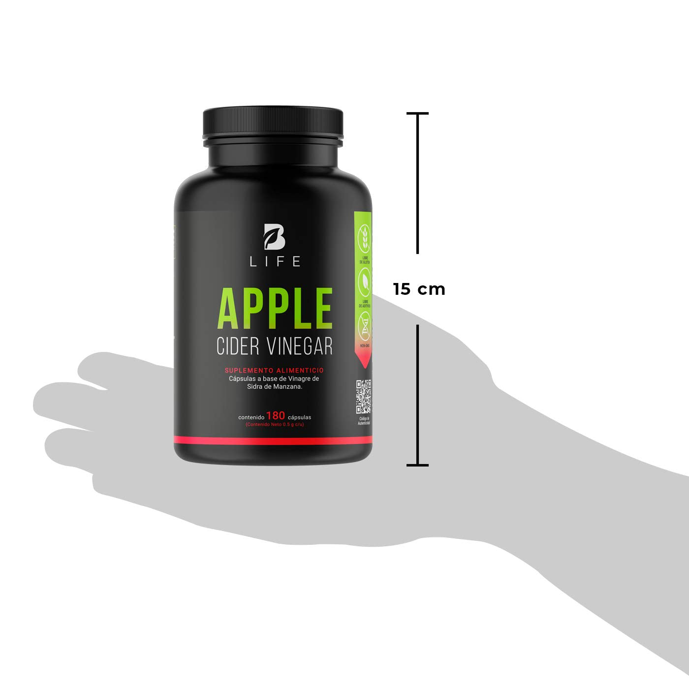 Vinagre de Sidra de Manzana B Life Ingredientes Naturales