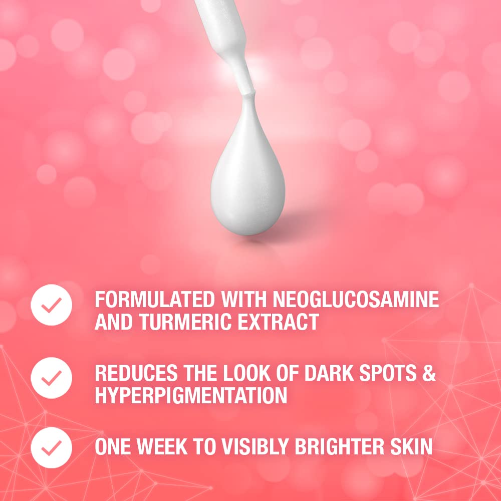 Neutrogena Bright Boost Illuminating Face Serum with Neoglucosamine & Turmeric Extract for Even Skin Tone, Resurfacing Serum for Face to Reduce Dark Spots & Hyperpigmentation, 1.0 fl. oz