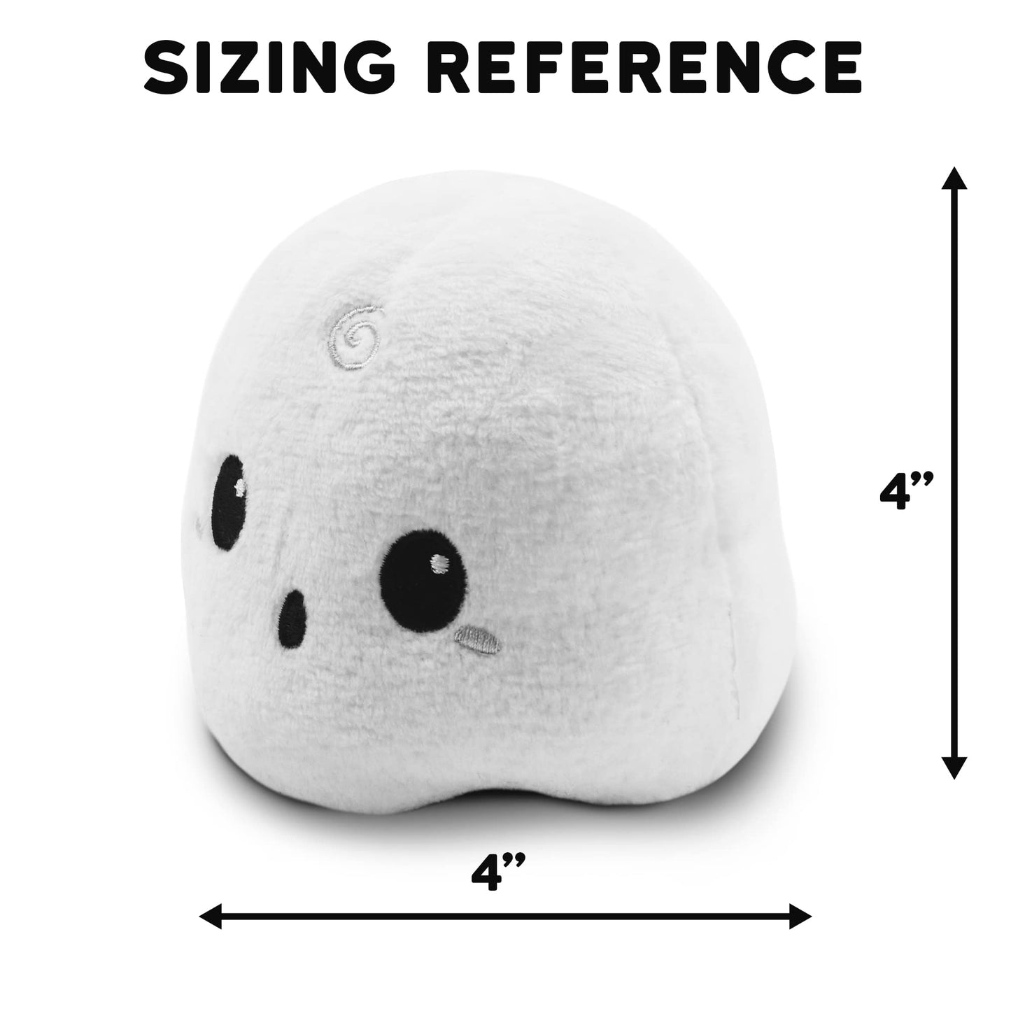 Peluches Reversibles TeeTurtle Blanco Estrellado y Enojado Diseño Patentado para Alivio del Estrés