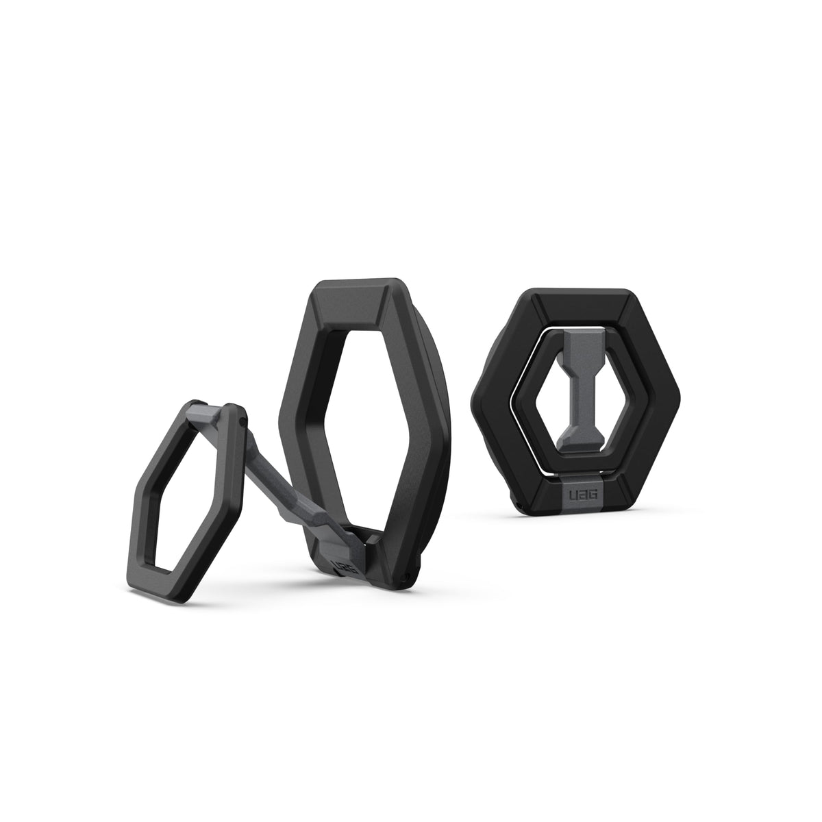 Soporte Magnético Urban Armor Gear Negro con Anillo Metálico Extraíble y Rotación de 360° Compatible con MagSafe