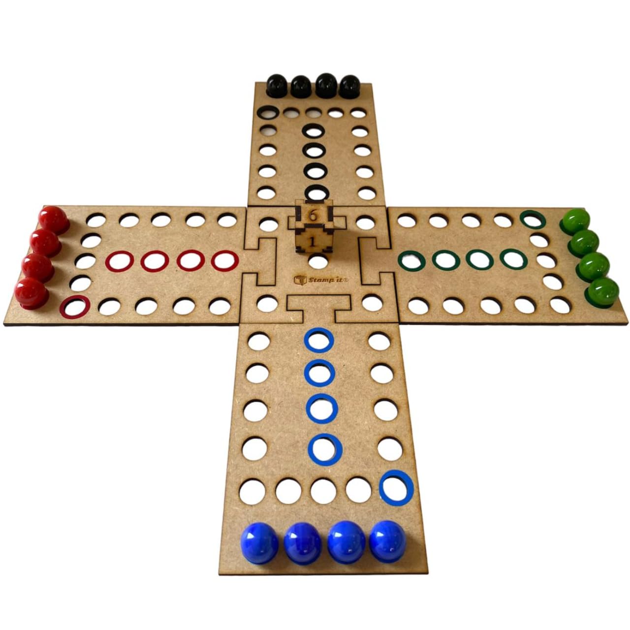Juego de Madera Stamp it para 4 y 6 Jugadores