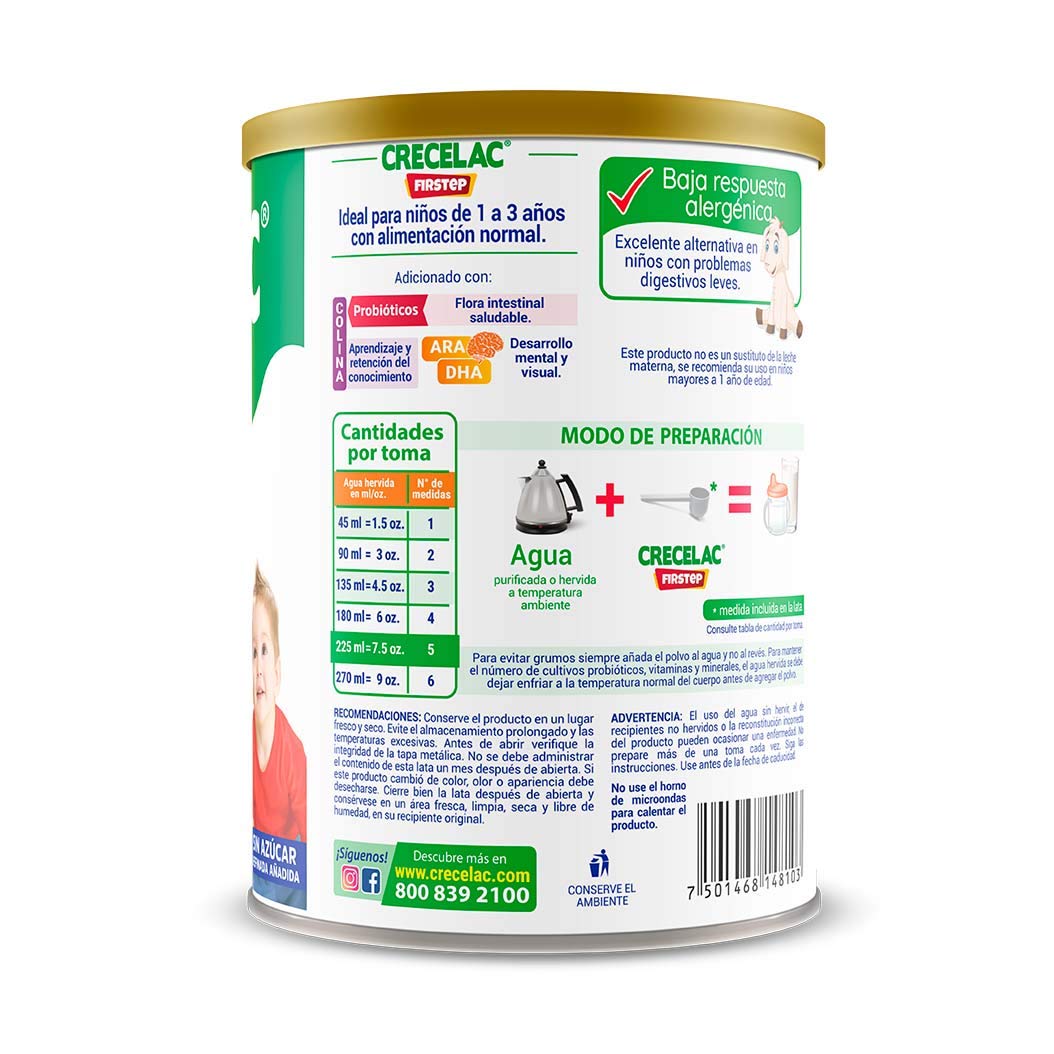 Fórmula Crecelac Firstep 1-3 Años (800gr)