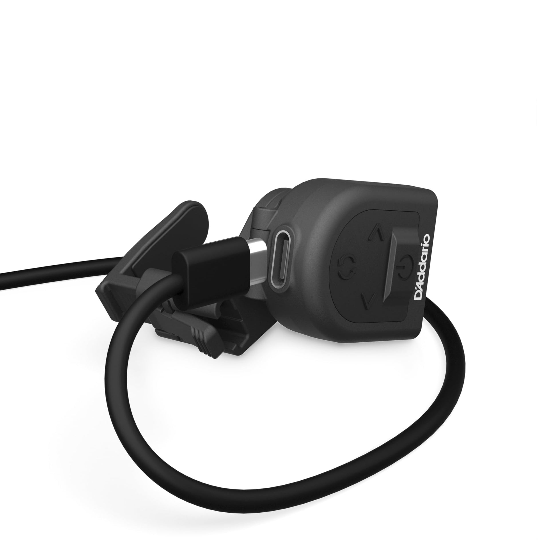 D'Addario Accessories | Afinador de guitarra | Recargable - Clip Universal | Individual - Compacto y discreto - Guitarra, bajo, ukelele, mandolina y banjo