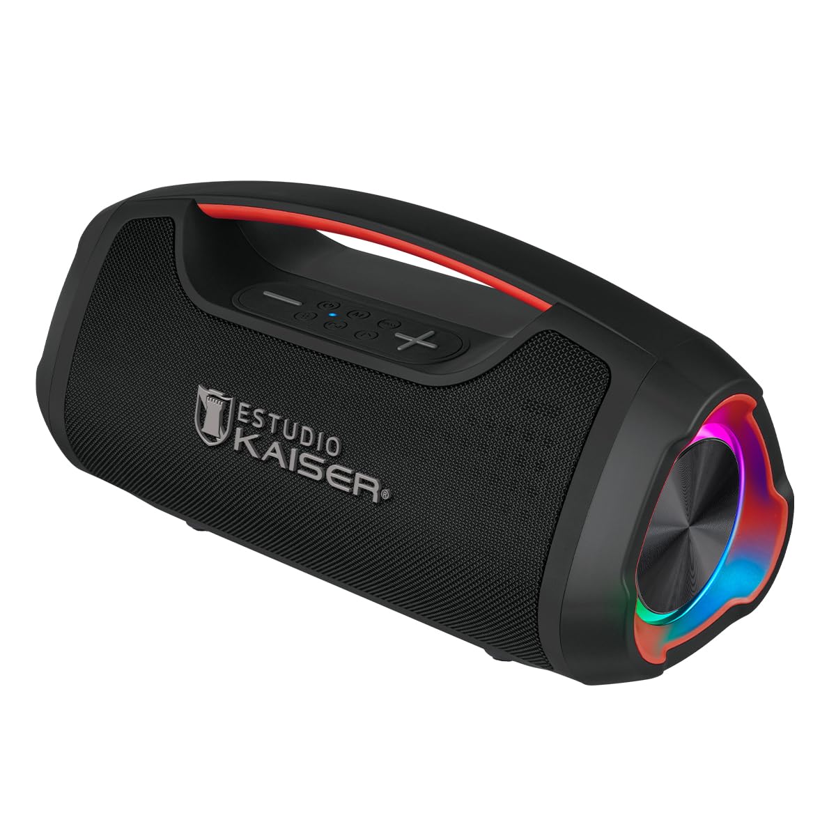 Kaiser Bocina Bluetooth Xtreme Box Potencia de 60W RMS con Luz LED Protección IPX5, Recargable, Aux, FM, USB, Micro SD, Manos Libres Color Negro KXB-2010BK